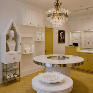 Vitrine de présentation de bijoux et objets de collection <span class=keywords><strong>avec</strong></span> éclairage LED moderne et luxueux, robuste et écologique, pour centre commercial et salon - Product Image 5