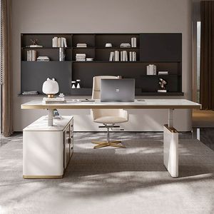 Customization Design Modern <strong>Small</strong> Luxury Marble Boss <strong>Office</strong> <strong>Desk</strong> With Chairs Accessories Furniture Set L Shape <strong>Office</strong> <strong>Desks</strong> - Product Image 1