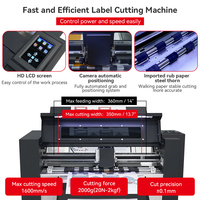 Máquina de Corte de Etiquetas Purcell ZD350 PLUS con Servomotor, Cabezal Rotatorio Doble, Cabezal de Hendido, Formato A4, A3, A3+, Cortadora de Etiquetas, Plotter