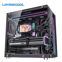 LOVINGCOOL Prix de gros Écran de refroidissement à eau incurvé 3D magnétiquement attachable 360 mm AIO Ventilateur liquide ARGB pour boîtiers d'ordinateur