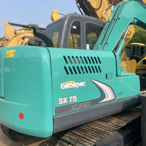 Excavadora Usada KOBELCO SK75 de 7.5 Toneladas, Excavadora Hidráulica de Orugas, Maquinaria de Construcción - Product Image 1