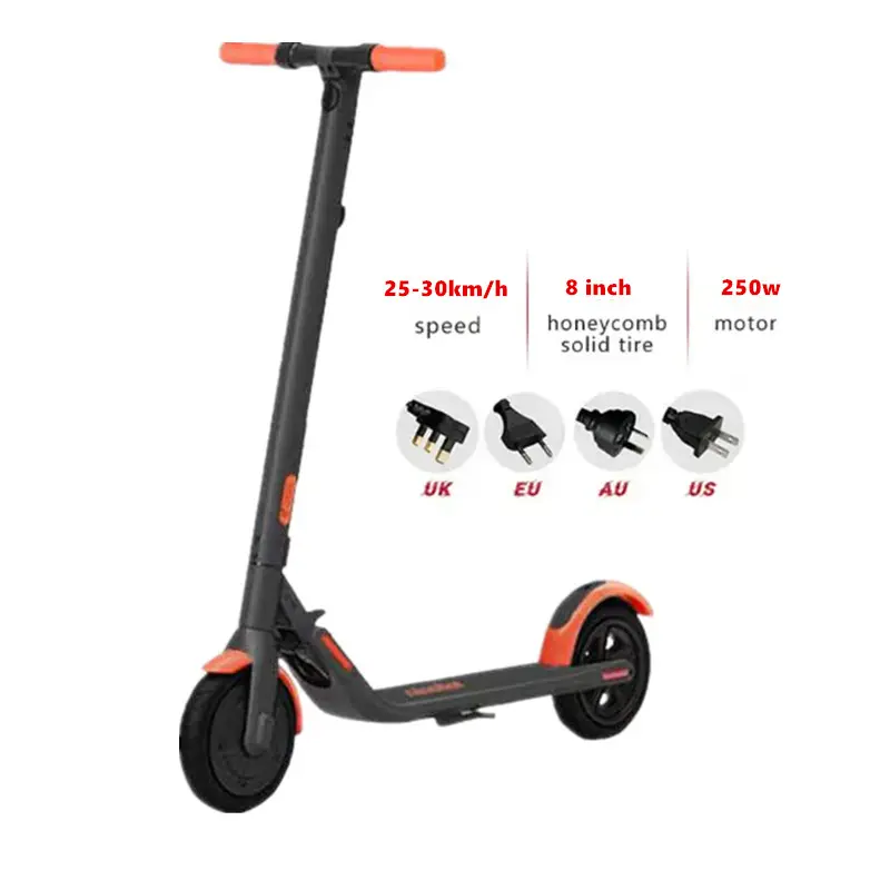 Scooter électrique intelligent 36V 350w 30 km/h éclairage personnalisable corps en aluminium super stable adulte