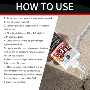 Produit de Remplissage pour Fissures d'Asphalte Black Magic, Bouteille de 2,5 lb, Répare Toutes les Fissures dans les Allées, Patios et Bétons, Installation Facile, Granulaire Sec, Sans Désordre - Product Image 5