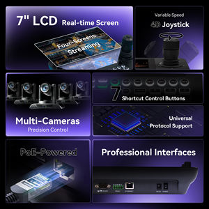 การถ่ายทอดสดกลุ่มกล้อง4K ระบบติดตามการซูม20X กล้อง ndi PTZ พร้อมจอยสติ๊กสวิตช์ PoE - Product Image 5