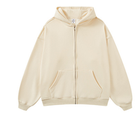 Veste d'hiver en polaire polyester épaisse, imperméable, réversible, avec logo personnalisé brodé, strass et capuche zippée intégrale