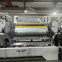 Nouvelle machine extrudeuse de film étirable HLGP 2026 durable en LLDPE/PP à triple vis, avec moteur, boîte de vitesses et PLC, personnalisable