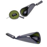 Pochette de souris pliable 2-en-1 en néoprène Beckon Wholesale avec poignée de transport et fermeture éclair pour cadeaux d'affaires et accessoires d'ordinateur portable