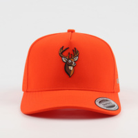 Groothandel Custom Mannen Hoge Kwaliteit 5 Paneel Oranje Laser Gesneden Gat Geperforeerde Waterdichte Sport Baseball Cap Rubber Logo Golfhoed