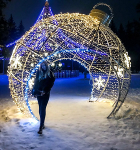 Walk Through Christmas <b>Ball</b> Gateway Large Outdoor Arch for Theme Park Market and Pedestrian Street - Product Image 4
