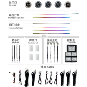 OFICE Iluminación Ambiental para Auto de 12V 120W con Control de Voz LED RGB que Cambia de Color, Dedicada al <span class=keywords><strong>ORA</strong></span> <span class=keywords><strong>R1</strong></span> - Product Image 2