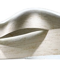 Carreaux de travertin gris linéaire 3D en argile modifiée de qualité supérieure, pierre flexible pour usage extérieur et intérieur, idéale pour les centres commerciaux modernes multi-surfaces