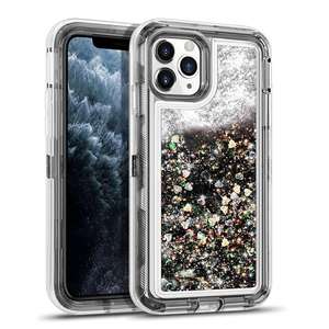 Funda para iPhone 17 Pro Max, funda protectora antichoque de arena líquida tres en uno con cobertura total - Product Image 6