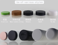 Bouteilles pour animaux de compagnie à large ouverture de haute qualité avec bouchons à motifs, bouchons à pression et à rotation, imprimables et étiquetables pour les bonbons, pot en plastique