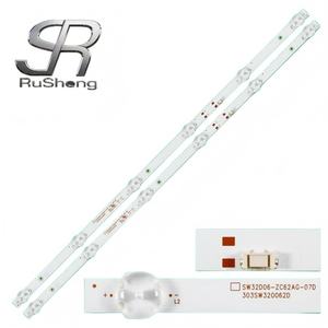 NO.3201 Bande LED d'origine neuve Coocaa 32P31 SW32D06-ZC62AG-07D 303SW320062D 2 bandes, 6 LED chacune Bande de rétroéclairage TV - Product Image 1