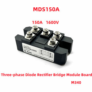 MDS 150A 1600V MDS150A-16 โมดูลบริดจ์ไดโอดเรียงกระแสสามเฟส บอร์ดโมดูล M340 แพ็คเกจ AC-DC โมดูลกำลังสูง MDS150A - Product Image 3