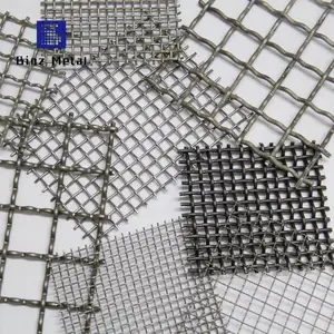Kisi jaring bergelombang baja tahan karat 1.6x10mm untuk saringan kawat ss 304 jaring kawat berkerut ganda filter logam diperluas