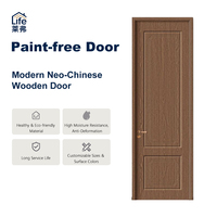 Nouvelle porte intérieure de style chinois, porte en bois écologique sans peinture, porte de chambre moderne sur mesure pour la décoration intérieure