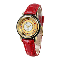 Montre de luxe en gros pour couple, cadran doré, lunette en jade, mouvement à quartz, pour hommes et femmes, motif zodiaque chinois