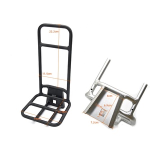 Pièces de rechange pour vélo pliant, porte-bagages avant en alliage d'aluminium pour <span class=keywords><strong>Brompton</strong></span>, porte-sacoches de type « nez de cochon », accessoires de vélo - Product Image 6