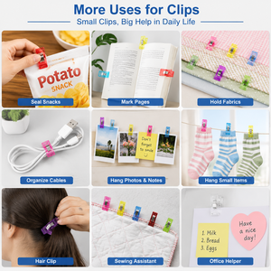 Clips de Costura de Plástico Marca BOCHENG (Portátiles) en Colores Surtidos para Acolchado, Confección y Fijación de Telas, Suministro de Fábrica - Product Image 6