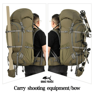 Sac à dos de chasse Gbaz Force 85L vert Ranger imperméable avec support pour arc pour les sports de plein air - Product Image 1