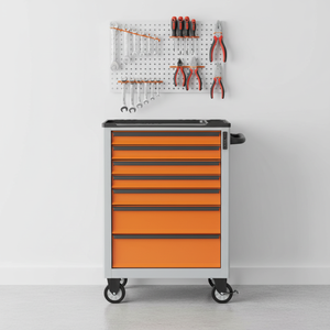 Armoire à outils industrielle et commerciale robuste à plusieurs tiroirs, design étanche, système de verrouillage à clé, capacité de charge de 150 kg, en métal - Product Image 1