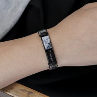 Bracelet Homme en Acier Inoxydable de Haute Qualité, Vente en Gros, Bracelet Jonc Personnalisé en Acier Inoxydable, Bracelet de Poignet Tendance