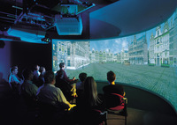 Grand écran de Projection incurvé 180 degrés, pour système de simulateur de vol