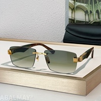 Lunettes de soleil de luxe MAY the CHARACTER II 58-18-140 pour hommes et femmes, de qualité supérieure, style punk classique, protection UV400, avec boîte