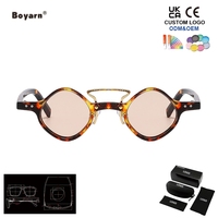 Lunettes de soleil rétro Boyarn de petite taille pour hommes et femmes, UV400, verres personnalisés, haute qualité, style hip-hop, Gafas De Sol