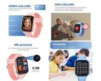4G Android Kids Smart GPS Tracker Watch con tarjeta SIM Video llamada Whatsapp impermeable niños seguridad teléfono reloj para niños niñas