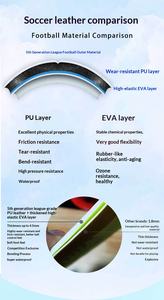 Ballon de football de qualité supérieure 2026, conception thermocollée US Canada Mexique, ballon de football en PU, taille officielle 5, entraînement de match - Product Image 6