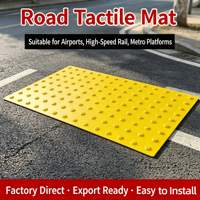 Dalles tactiles en PVC 60*120cm, dalles de signalisation pour aveugles, dalles adhésives, tapis de pavage tactiles pour les allées publiques