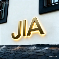 Enseigne LED 3D rétroéclairée en acrylique pour entreprises, enseigne extérieure personnalisée, lettres lumineuses, logo, panneau lumineux LED