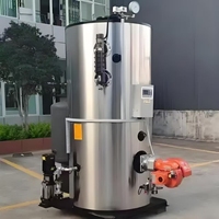 Générateur de vapeur industriel vertical chinois de 50 kg à 1000 kg à basse pression au gaz naturel, GPL, diesel