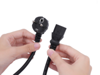 Câble d'extension AC en PVC KESHI de haute qualité, cordon d'alimentation EU, prise à queue de fleur, longueur 1 m, courant nominal 10 A pour les appareils électroménagers