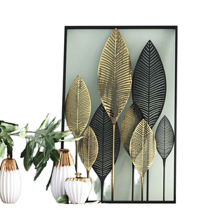 Escultura de pared de lujo de Metal dorado minimalista moderno de una sola línea Art Deco decoración del hogar colgante corte láser arte sala de estar dormitorio - Product Image 1