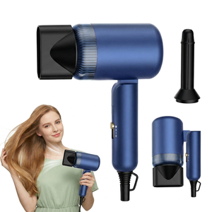 Secador de Pelo Iónico Plegable de Alta Velocidad, Motor Potente, Secado Rápido, Ligero, Compacto, para Viajes y Salón, 110000 RPM - Product Image 1