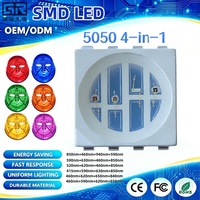 Nouveau design 5050Smd R IR 4-en-1 Diode LED 5050 à quatre cœurs infrarouges pour masque facial de beauté LED 630nm590nm415nm850nm pour la régénération de la peau