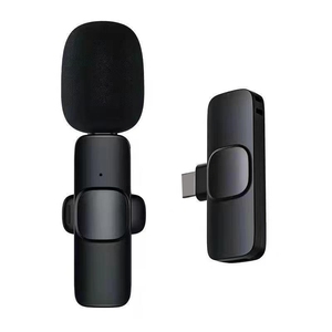 K8 K9 <span class=keywords><strong>Mini</strong></span> Clip portátil en el teléfono Micrófono Inalámbrico Solapa Micrófonos para iPhone Teléfono móvil - Product Image 1