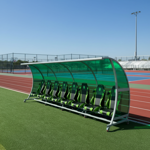 Banca Móvil para Futbolistas Suplentes, 2-24 Asientos, Banca Personalizada para Equipos de Fútbol, Asientos de Respaldo para Campos Deportivos NPY-VIP - Product Image 1