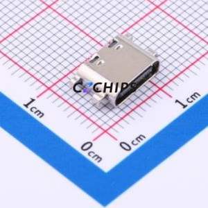 HX TYPE-C 16P CB1.6 USB Connector SMD Connector ( Connector Type: Type-C )( Protocol Standard: USB 3.1 )( Gender: Female ) - Product Image 1