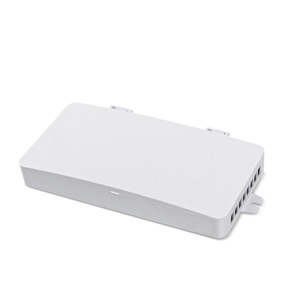Boîtier de distribution extérieur carré en plastique pour épissure par fusion de fibre optique à 12 cœurs, blanc - Product Image 1