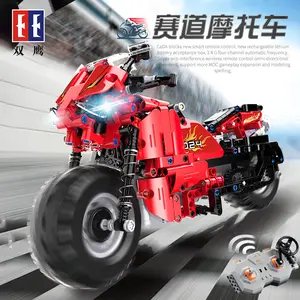 Hot Sell CADA C51024 Motorbike RC model toys Building Blocks compatible with legoing friends for kids