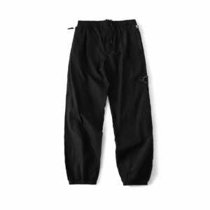 Pantalon décontracté ample pour homme, style hip-hop, avec patch brodé de marque de créateur, motif boussole, en nylon, avec détails métalliques et pierres, imperméable et réfléchissant, style islandais - Product Image 3
