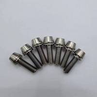 Tornillos de Titanio Gr5 DIN912 con Cabeza Hexagonal y Rosca UNF M5 para Manillar de Bicicleta, Clase 10.9 12.9