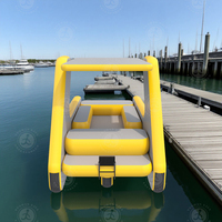 Nouvel arrivage de bateaux de fête flottants pour adultes à moteur électrique Installations d'amusement aquatique gonflables pour les sports nautiques en plein air et les jeux