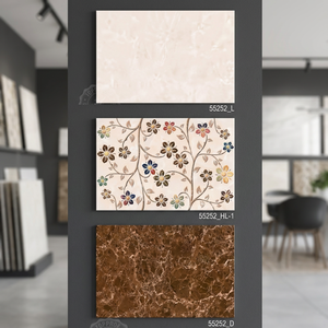 Carreaux muraux numériques en céramique à feuilles persistantes de conception personnalisée meilleure qualité couleur de la lumière 300x450mm surface brillante émaillée conception imprimée - Product Image 1
