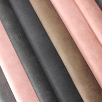Tissu en cuir synthétique PU aspect nubuck mat, toucher doux, simili cuir pour vêtements, vestes, jupes, vêtements de mode