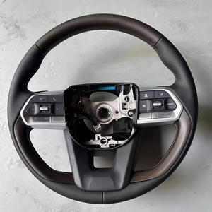 Volant sport en fibre de carbone à fond plat pour Toyota Hilux Revo <span class=keywords><strong>Crossover</strong></span> Runner Overlord Alphard - Modification - Product Image 1
